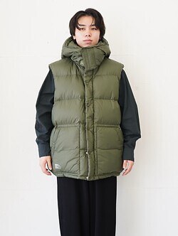 フレッシュサービス メンズ コーポレート ダウンベスト 画像15
