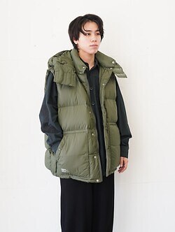フレッシュサービス メンズ コーポレート ダウンベスト 画像19