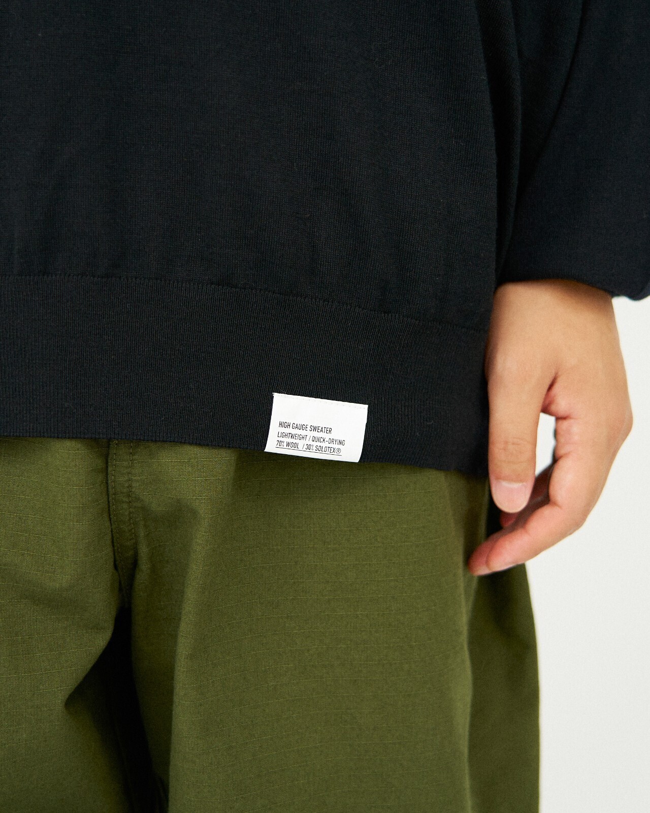 FreshService MENS TECH HIGH GAUGE CREW NECK KNIT IMAGE12