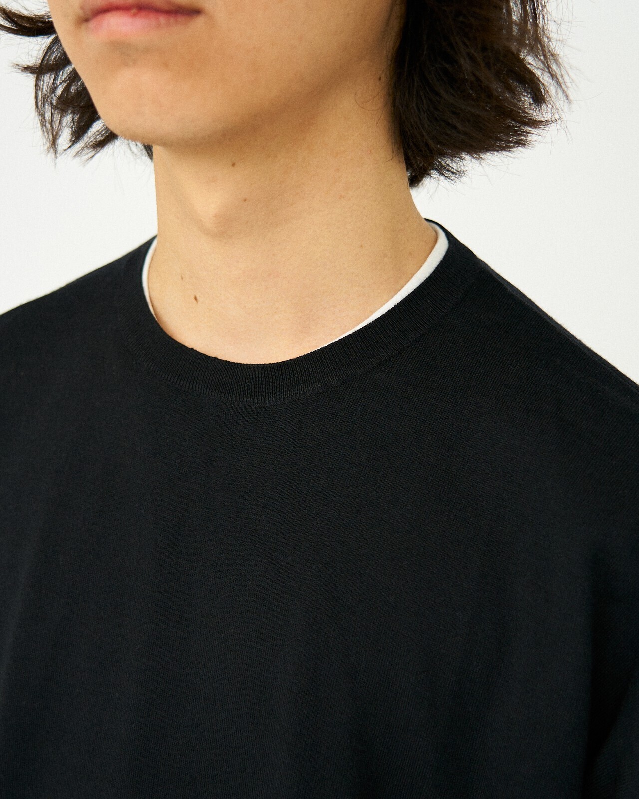 FreshService MENS TECH HIGH GAUGE CREW NECK KNIT IMAGE5