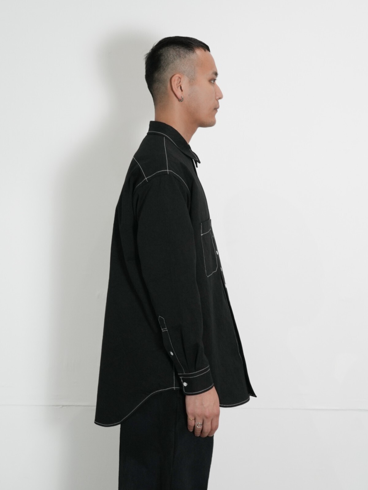 AXIS WOMENS & MENS Contrast Stitch Shirts IMAGE3