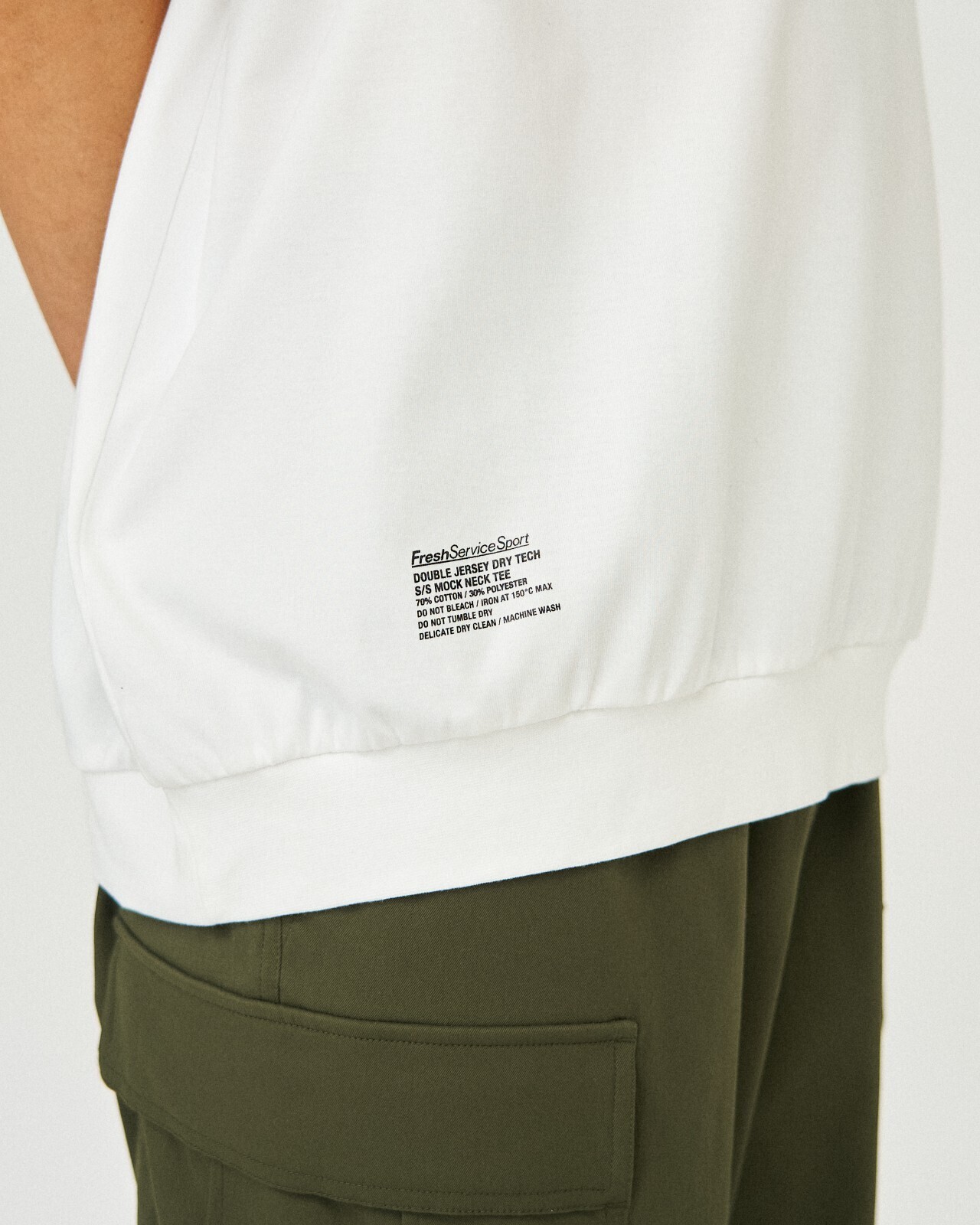 FreshService WOMENS & MENS DOUBLE JERSEY DRY TECH S/S MOCK NECK TEE IMAGE11