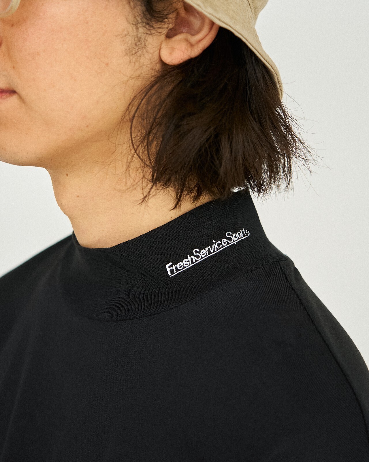 FreshService WOMENS & MENS DOUBLE JERSEY DRY TECH L/S MOCK NECK TEE IMAGE9