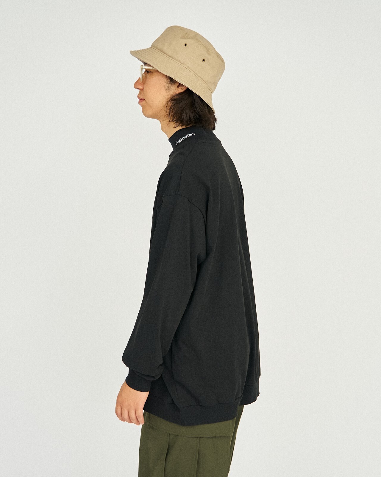 FreshService WOMENS & MENS DOUBLE JERSEY DRY TECH L/S MOCK NECK TEE IMAGE7