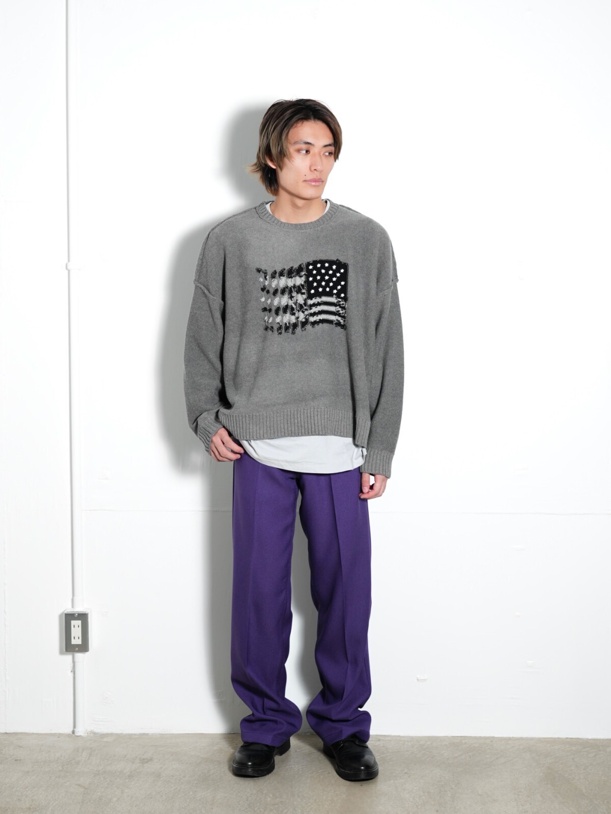 DAIRIKU 男士 "American Dream" Inside-out Knit 图片7
