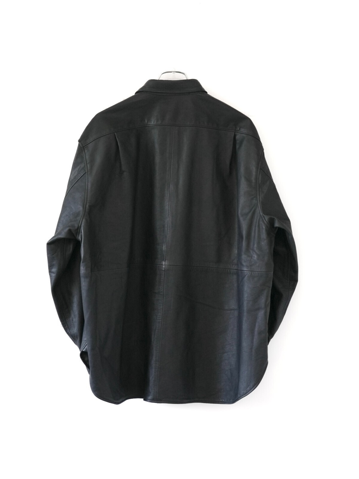 Blanc YM 女士 & 男士 Paper Cow Leather Wide Shirt 图片24