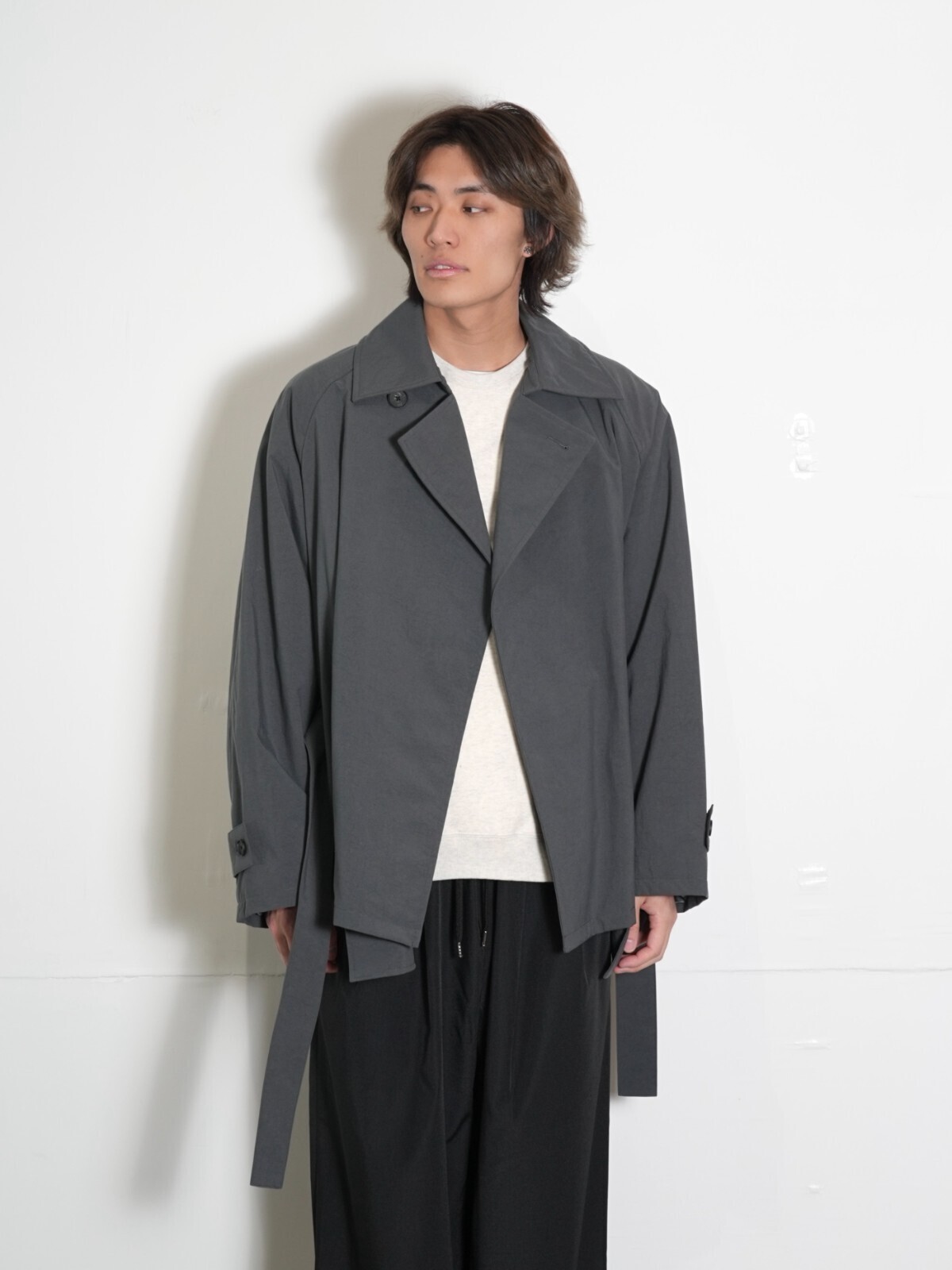 Blanc YM 女士 & 男士 Short Trench Coat 圖片21