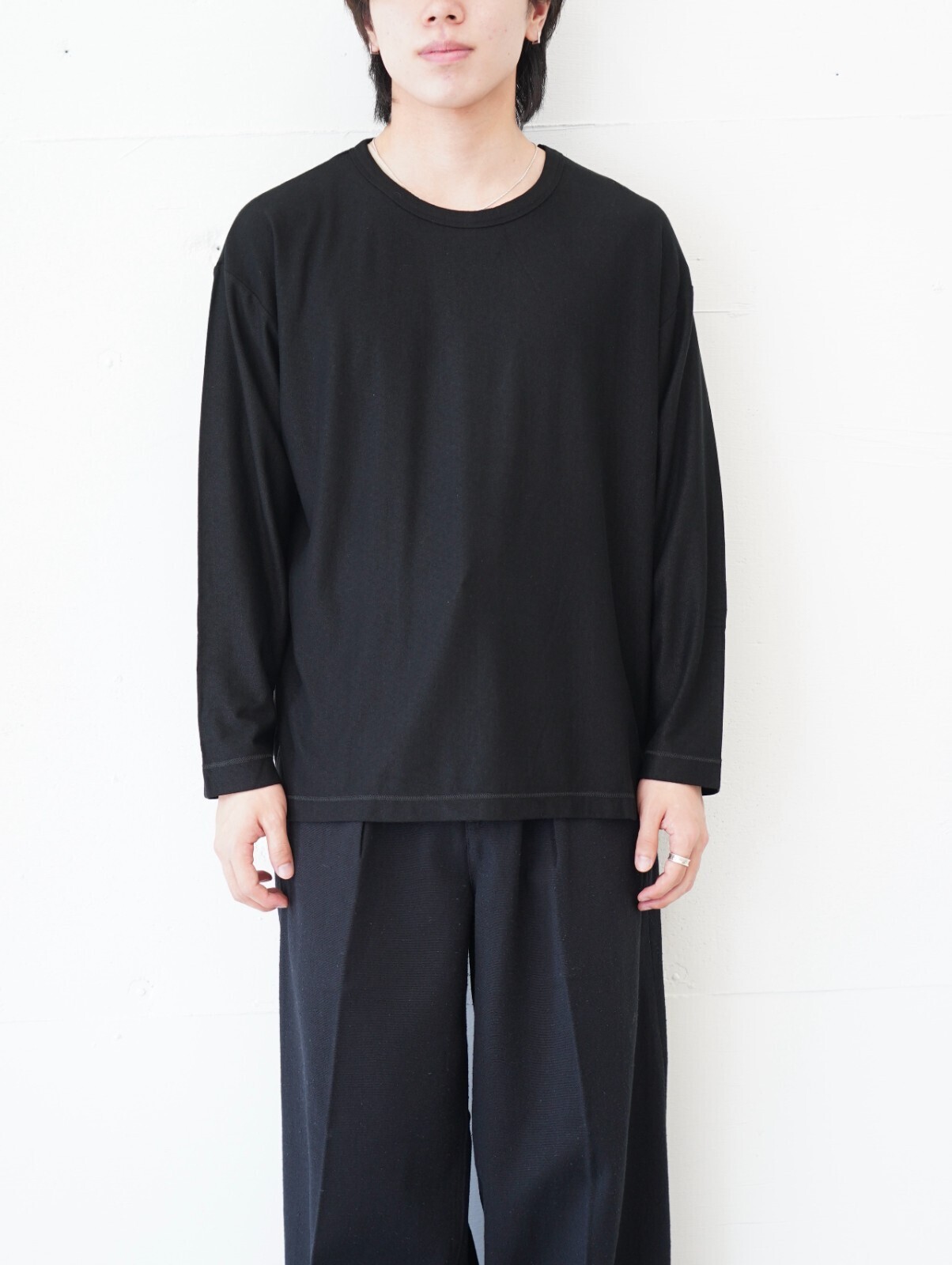 カーリー レディース & メンズ カシミヤ シルク ロングTシャツ 画像1