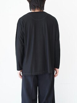 カーリー レディース & メンズ カシミヤ シルク ロングTシャツ 画像3