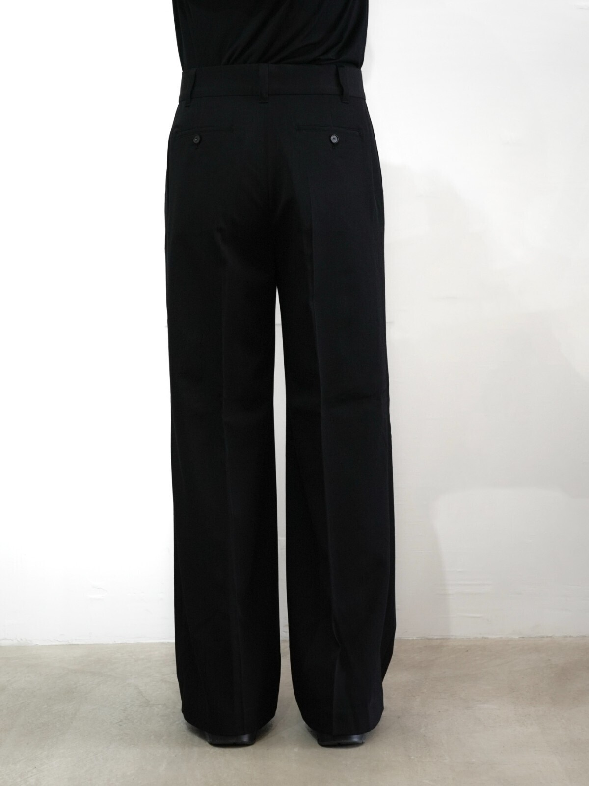 Hibiki Nakaminami 女士 & 男士 ZIPPED WOOL TROUSERS 图片12