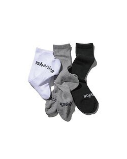 フレッシュサービス レディース & メンズ シグネチャー3パックソックス 画像1
