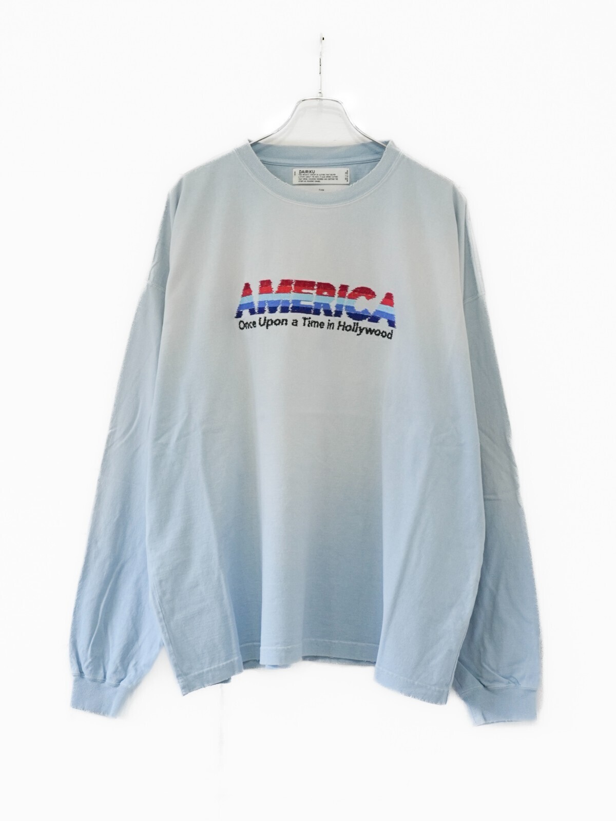 ダイリク メンズ "AMERICA" ヴィンテージ サンバーンTシャツ 画像4