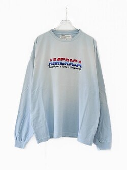 ダイリク(DAIRIKU) メンズ "アメリカ" ヴィンテージ サンバーンTシャツ sunburn aqua One Size