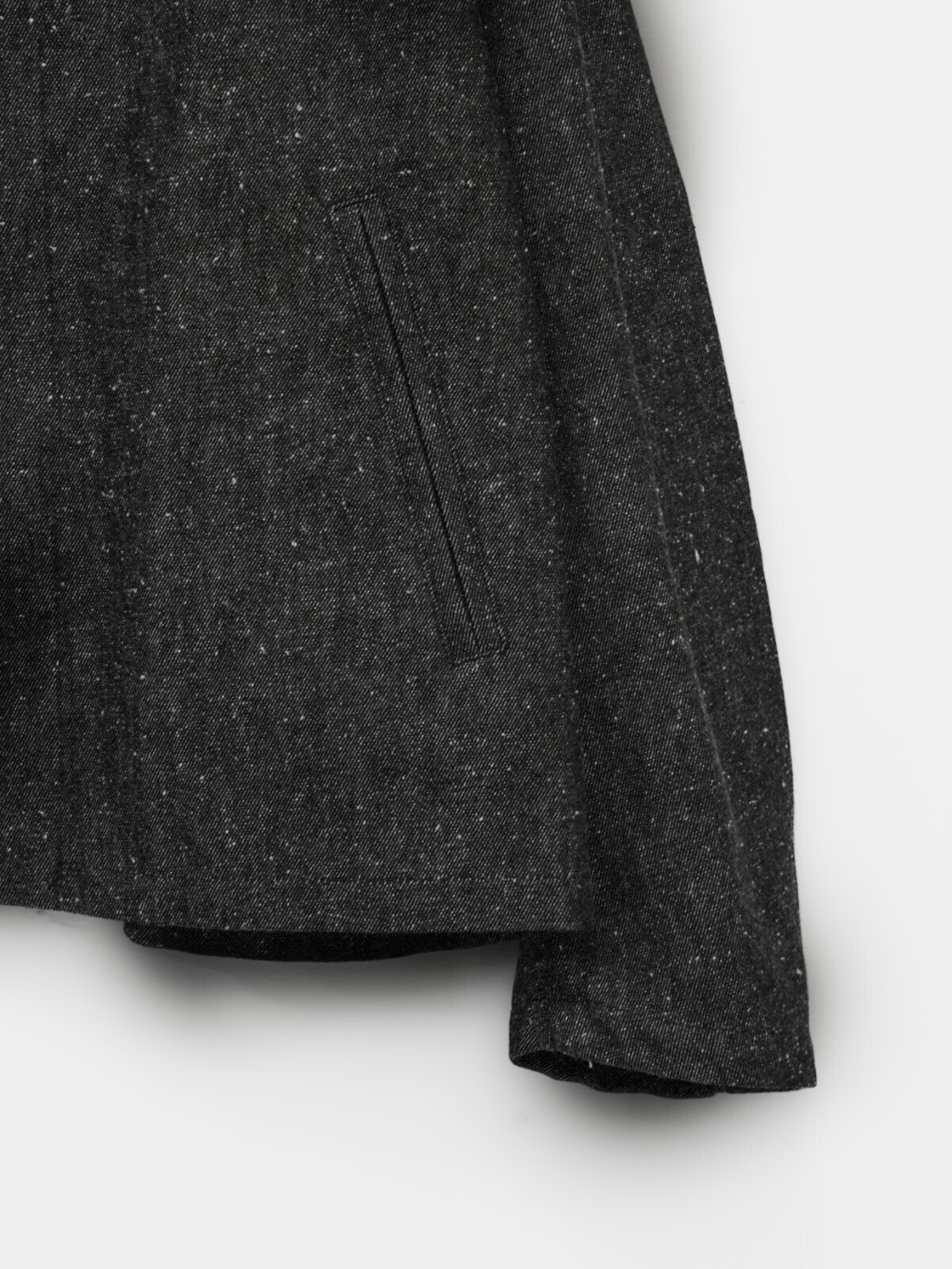 Blanc YM 女士 & 男士 Silk Denim Short Coat 图片12