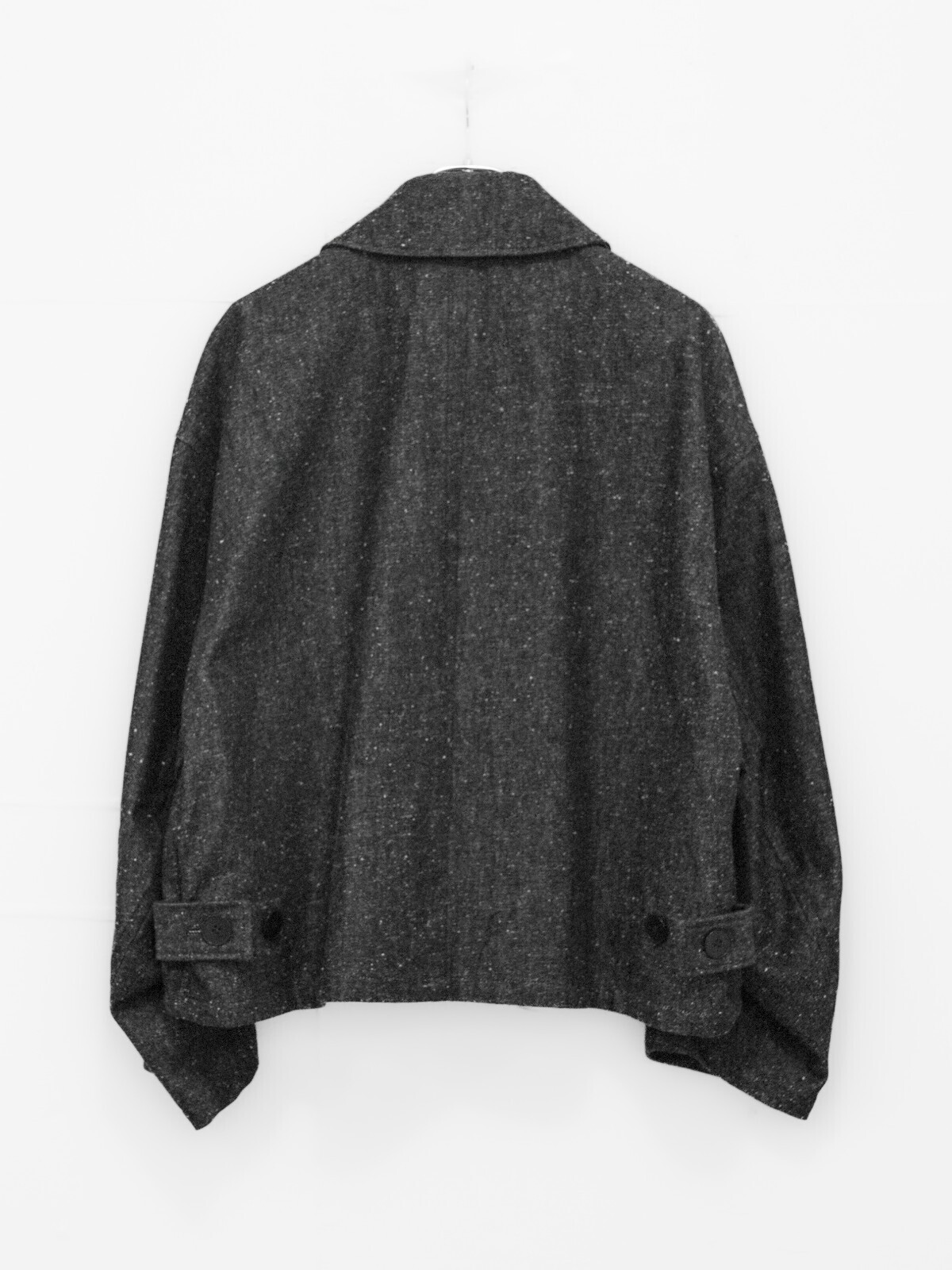 Blanc YM 女士 & 男士 Silk Denim Short Coat 图片14