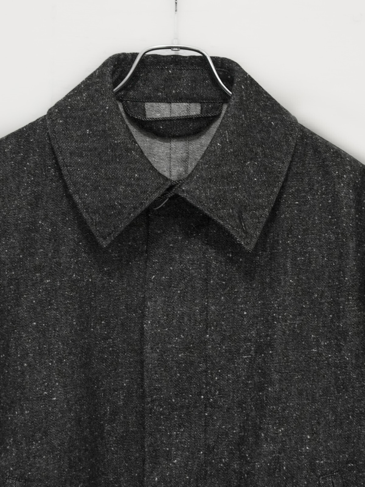 Blanc YM 女士 & 男士 Silk Denim Short Coat 图片11