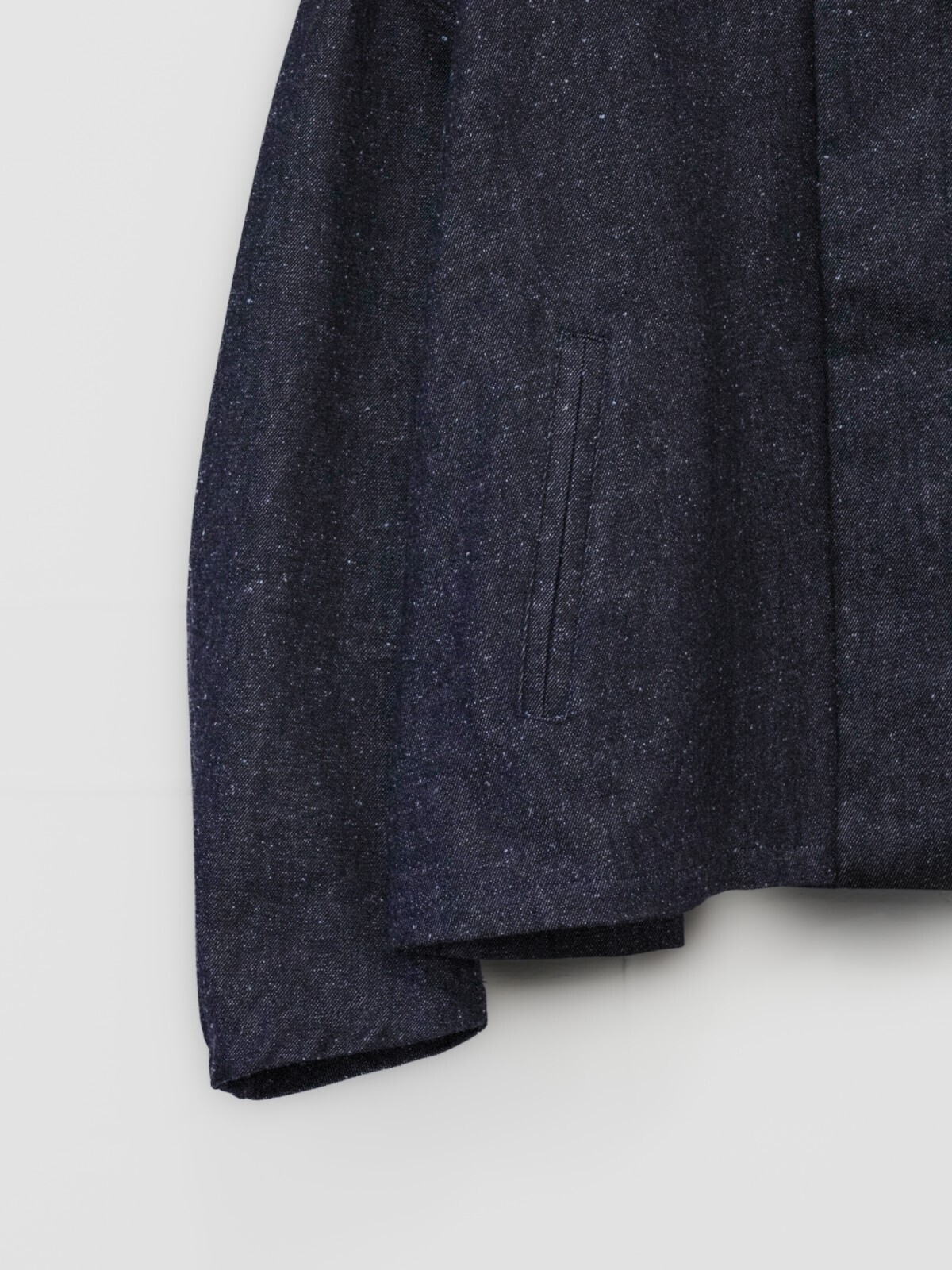 Blanc YM 女士 & 男士 Silk Denim Short Coat 图片4