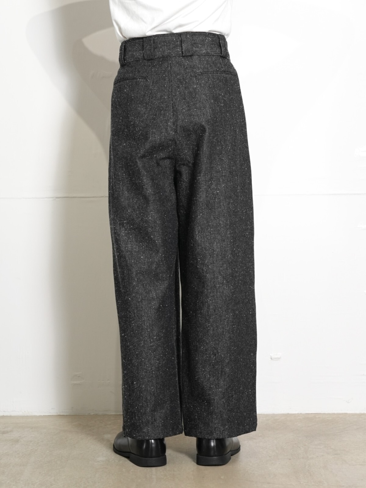 Blanc YM 女士 & 男士 Silk Denim Wide Pants 圖片17