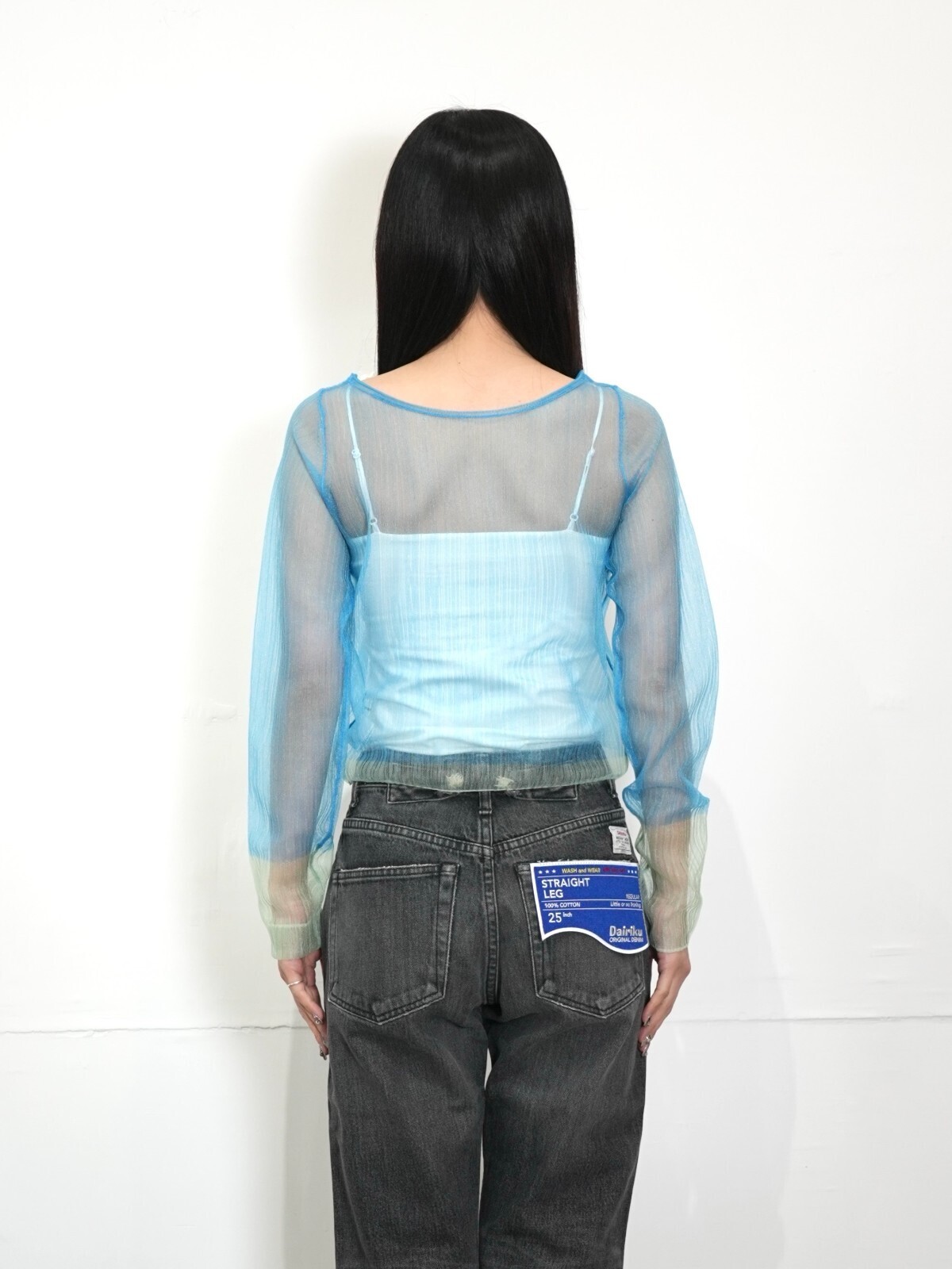 OPEN SESAME CLUB WOMENS haze rib cardigan IMAGE20