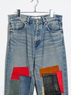 also SCRAP DENIM PANTS  レザーパッチワークパンツパンツ