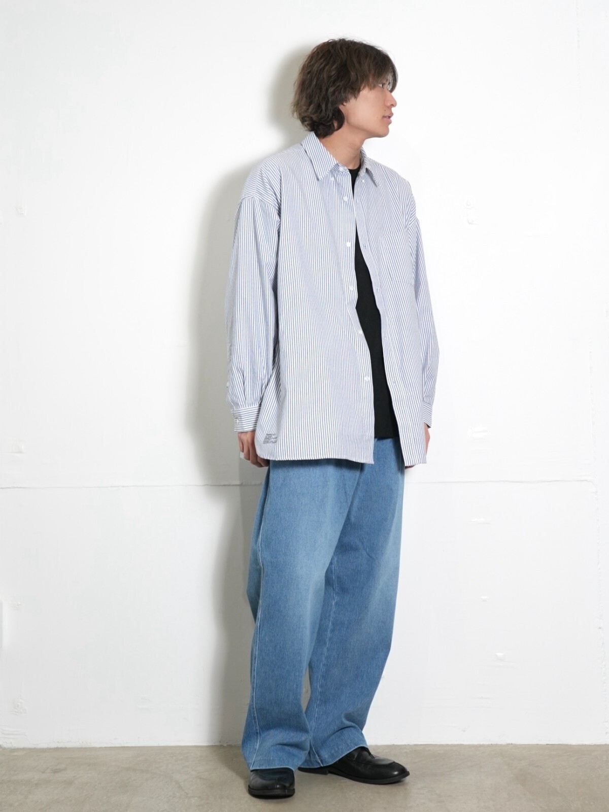 CURLY&Co. 女士 & 男士 DENIM 2TUCK WIDE EZ SLACKS -used washed- 圖片11