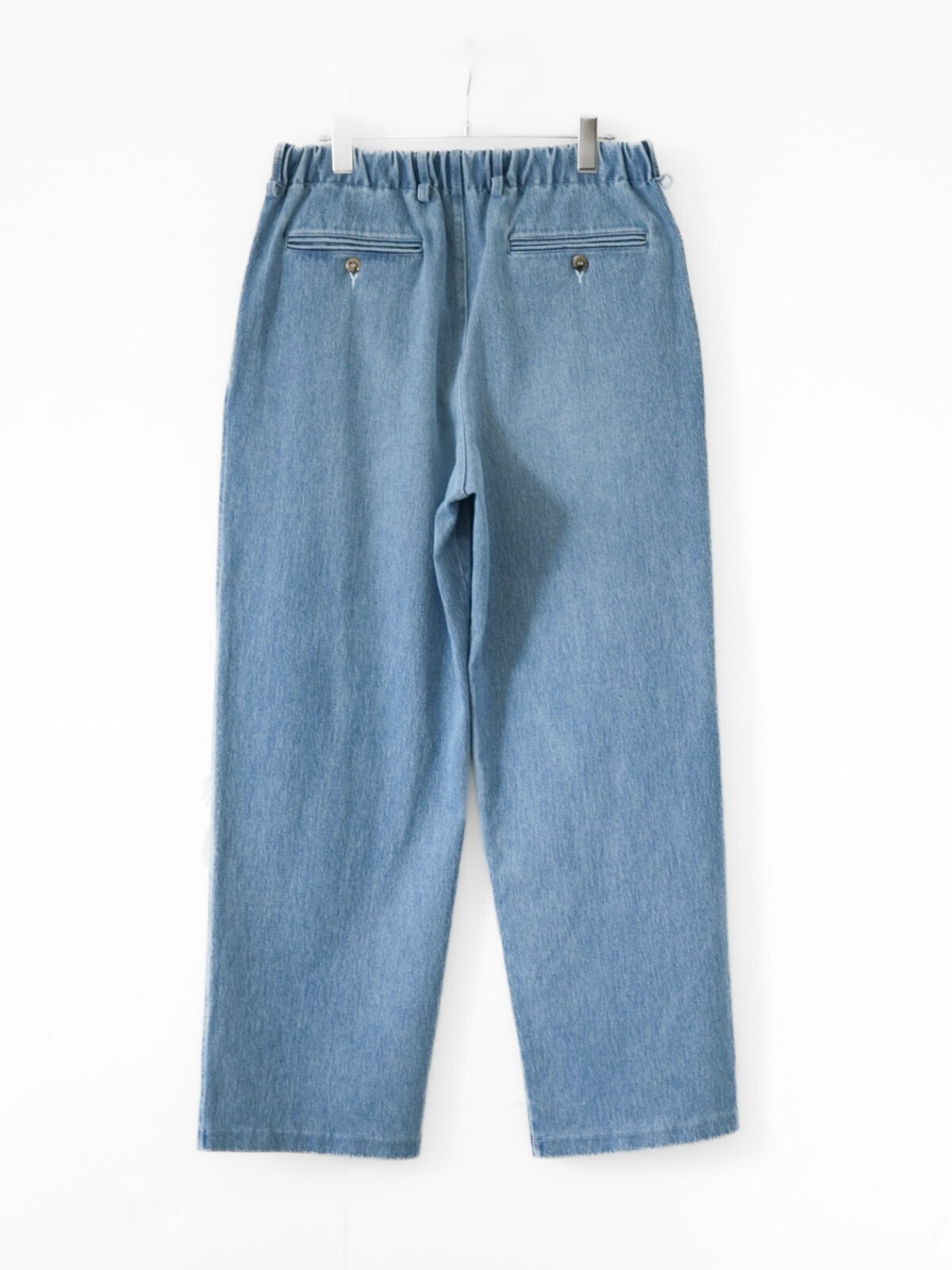 CURLY&Co. 女士 & 男士 DENIM 2TUCK WIDE EZ SLACKS -used washed- 圖片7