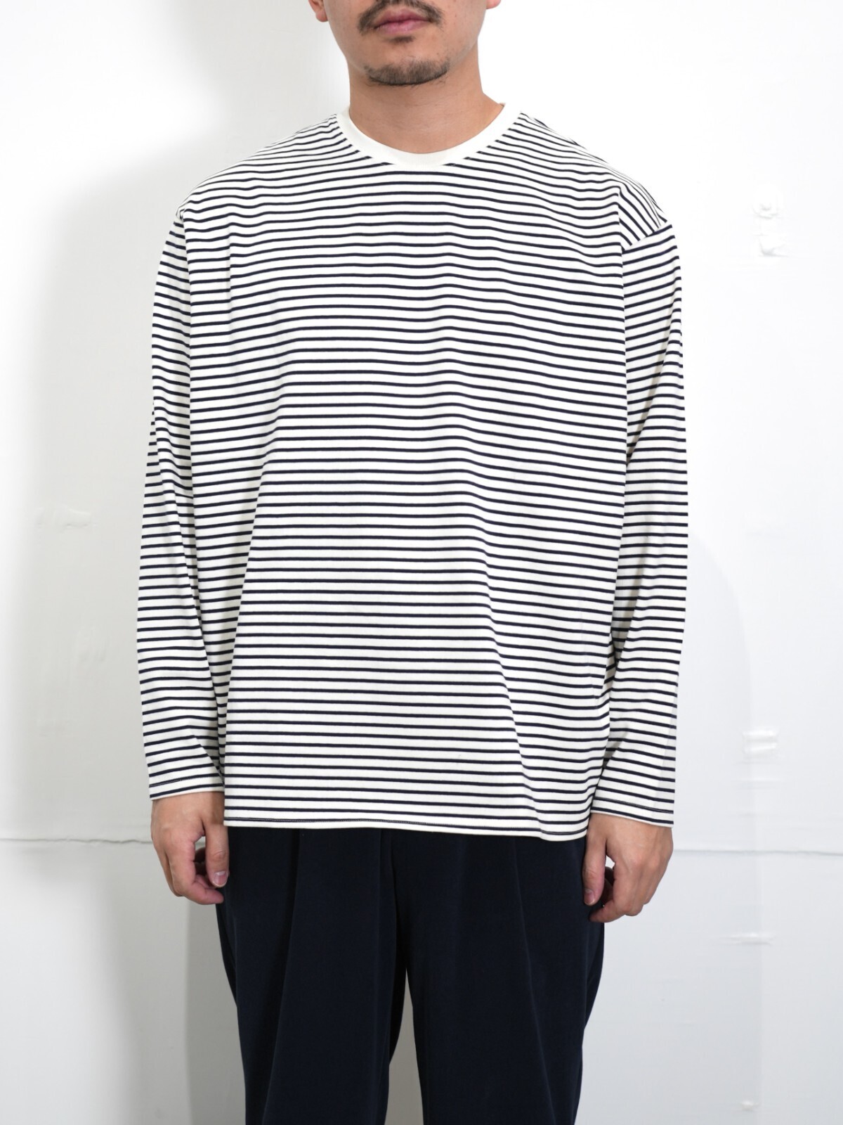 FUJI 女士 & 男士 pure cotton border l/s t-shirts 圖片20
