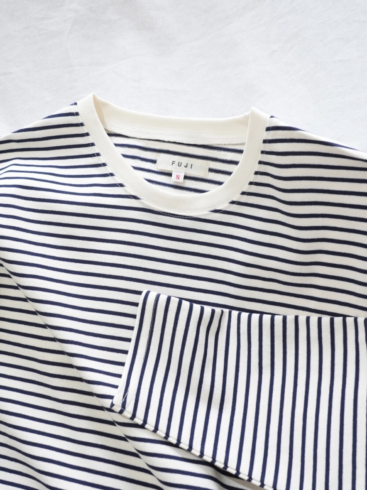 FUJI 女士 & 男士 pure cotton border l/s t-shirts 圖片16