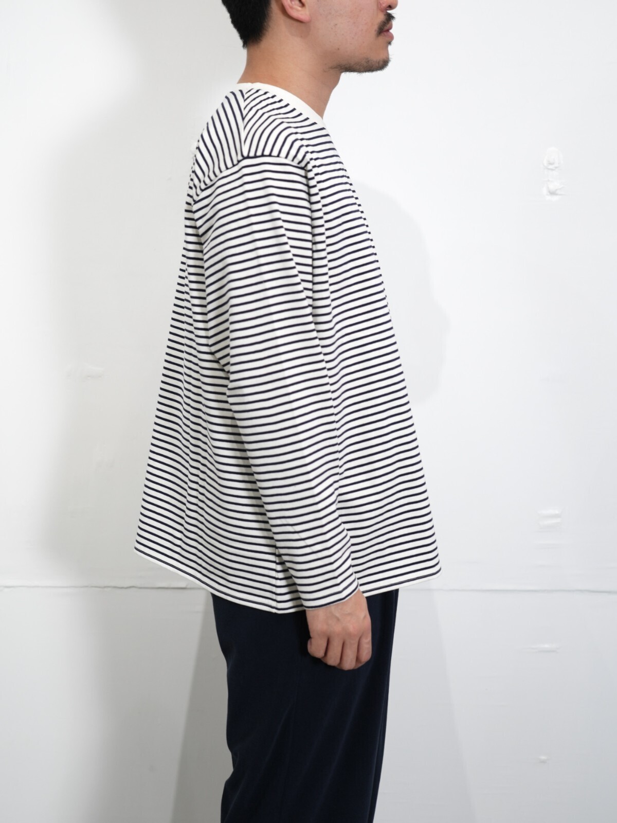 FUJI 女士 & 男士 pure cotton border l/s t-shirts 圖片21