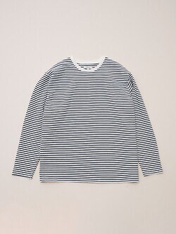 フジ レディース & メンズ ピュアコットン ボーダーロングTシャツ 写真22