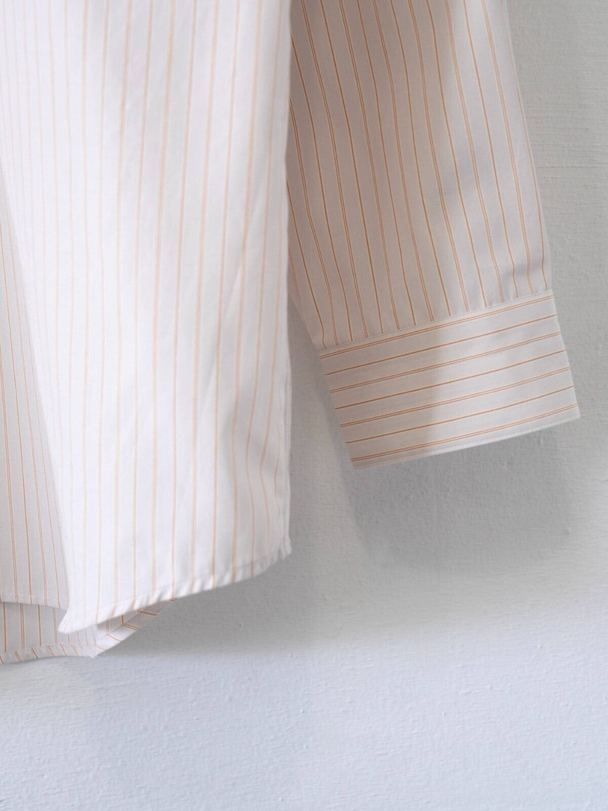 FUJI WOMENS & MENS classic collar stripe shirt IMAGE5