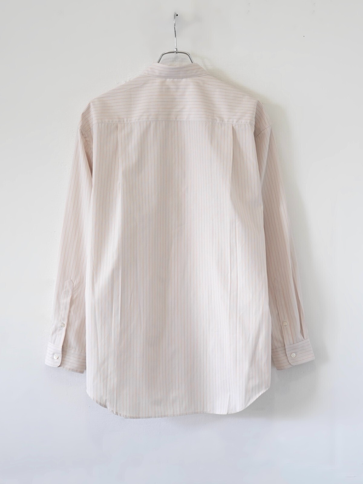 FUJI WOMENS & MENS classic collar stripe shirt IMAGE7