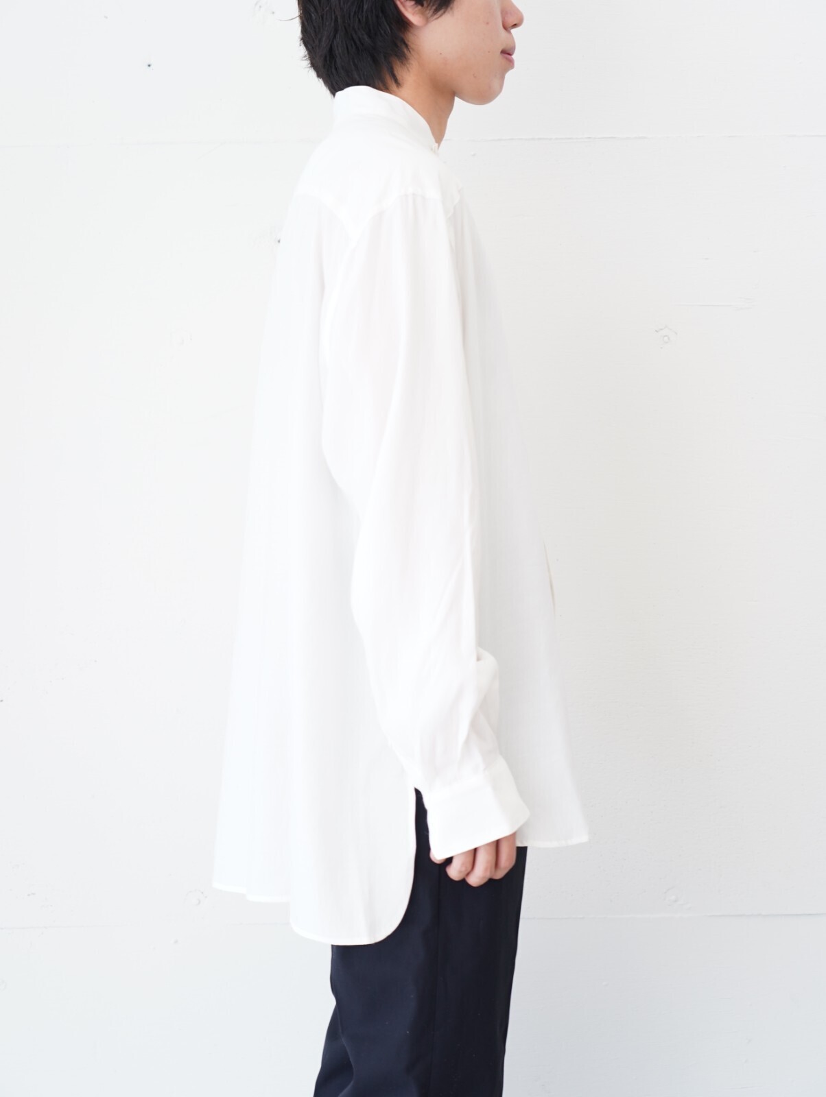 SEVEN BY SEVEN 男士 STAND COLLAR SHIRTS -Silk/Rayon- 图片13