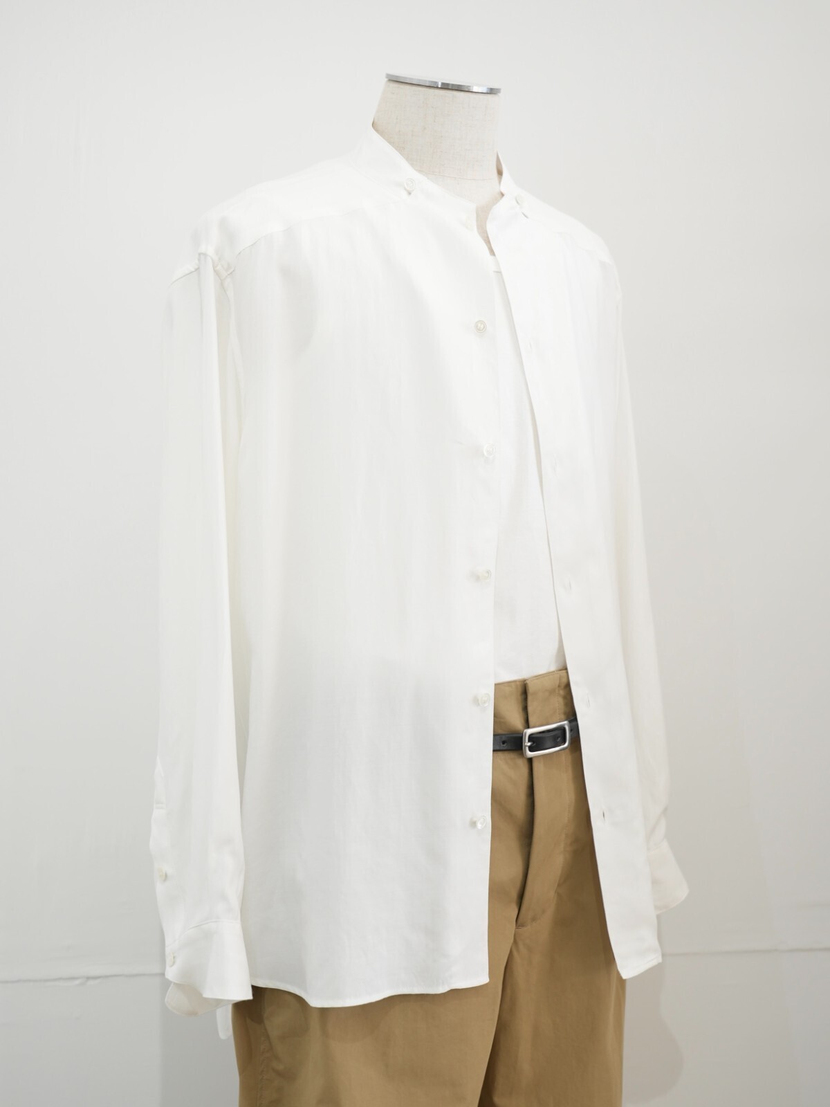 SEVEN BY SEVEN 男士 STAND COLLAR SHIRTS -Silk/Rayon- 图片23