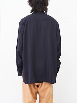 セブンバイセブン メンズ スタンドカラーシャツ (シルク/レーヨン) 画像3