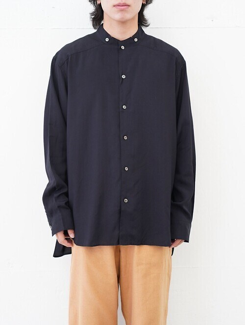 STAND COLLAR SHIRTS -Silk/Rayon-｜SEVEN BY SEVEN MENS