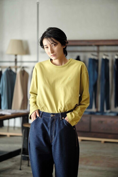 EMBROIDERY L/S TEE｜CURLY&Co. WOMENS & MENS