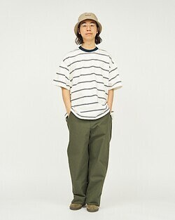 フレッシュサービス メンズ マルチボーダー半袖Tシャツ 写真19