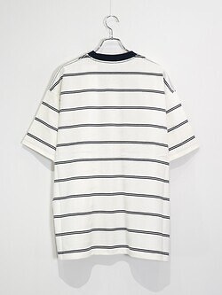 フレッシュサービス メンズ マルチボーダー半袖Tシャツ 画像5