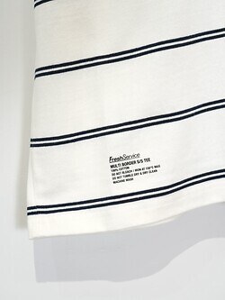 フレッシュサービス メンズ マルチボーダー半袖Tシャツ 画像4