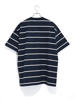 フレッシュサービス メンズ マルチボーダー半袖Tシャツ 画像16