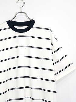 フレッシュサービス メンズ マルチボーダー半袖Tシャツ 写真13