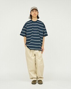 フレッシュサービス メンズ マルチボーダー半袖Tシャツ 画像21