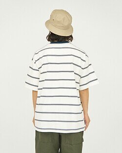 フレッシュサービス メンズ マルチボーダー半袖Tシャツ 写真18