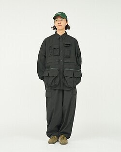 フレッシュサービス メンズ ドライタイプライター ユーティリティカーゴパンツ 画像7