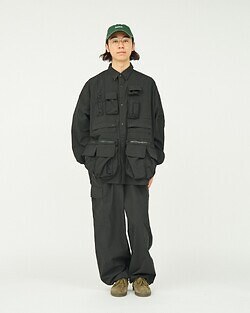 フレッシュサービス メンズ ドライタイプライター ユーティリティカーゴパンツ 画像8