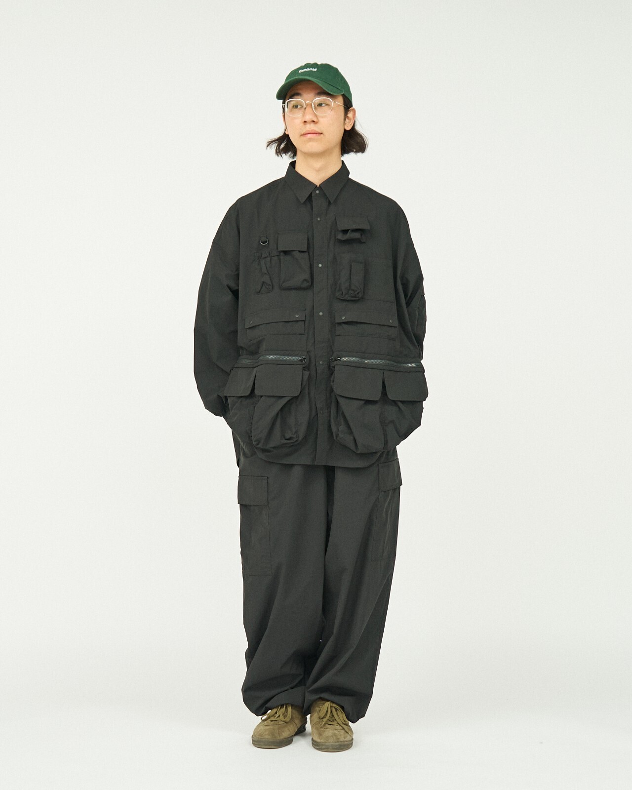 フレッシュサービス メンズ ドライタイプライター ユーティリティカーゴパンツ 画像7
