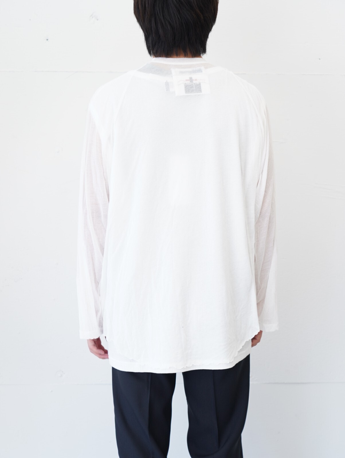 DAIRIKU 남성 "See-through" Big Raglan Tee 이미지3