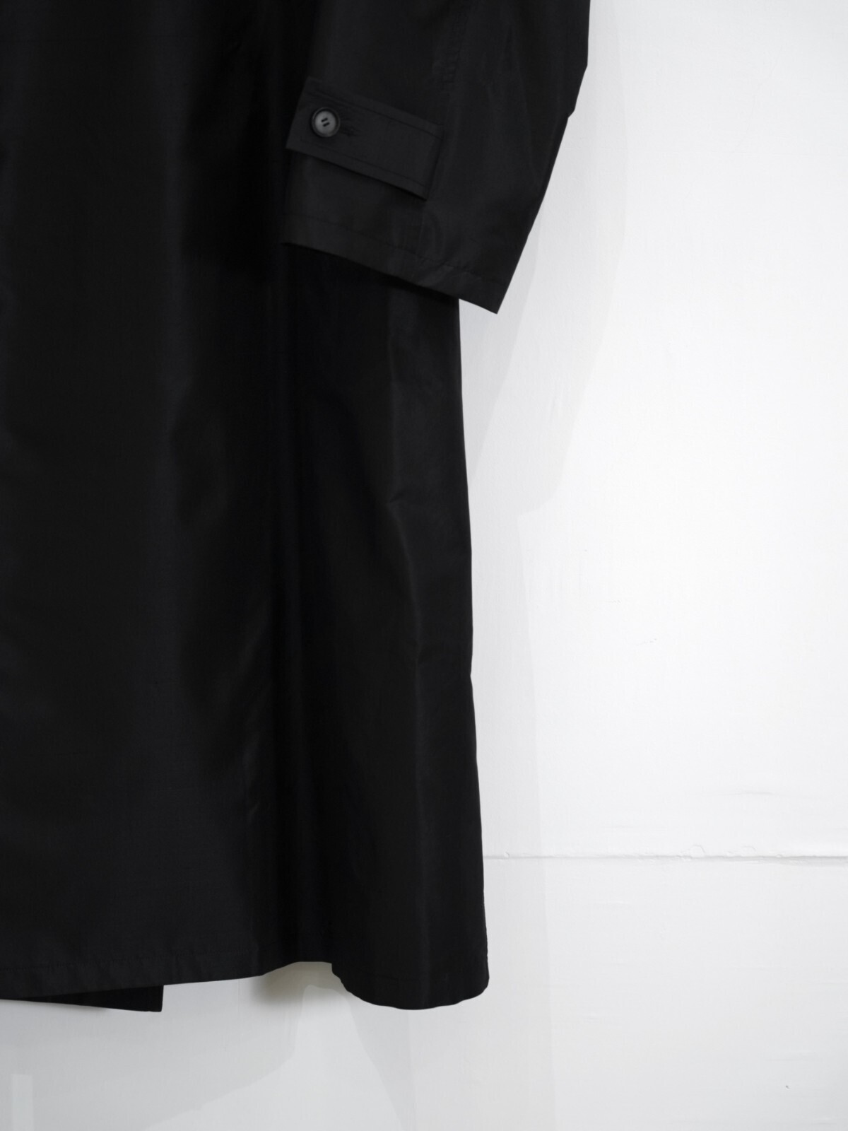 Blanc YM 男士 Silk Shantung Wrap Trench Coat 图片3