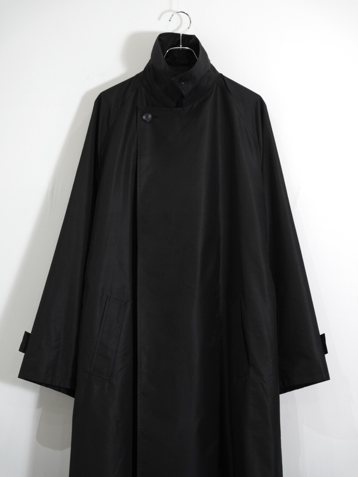 Blanc YM 男士 Silk Shantung Wrap Trench Coat 图片7